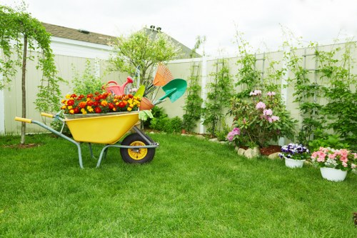 Seasonal lawn care enhancing curb appeal